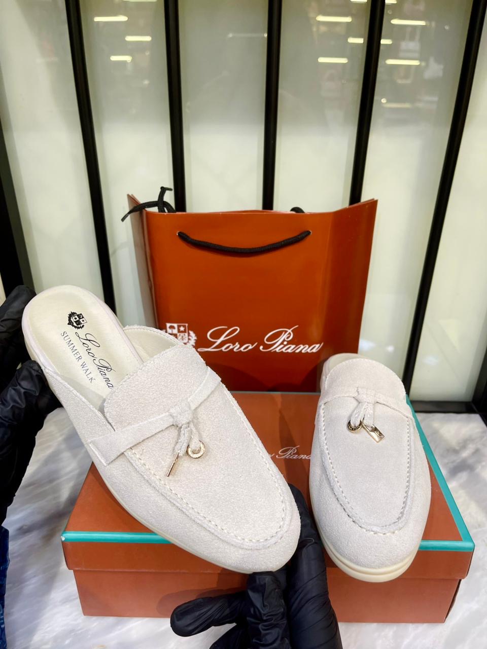 Loro Piana Charms Walk Babouche Loafer