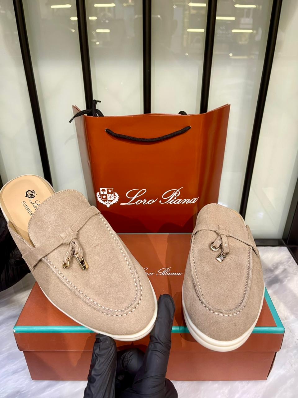 Loro Piana Charms Walk Babouche Loafer