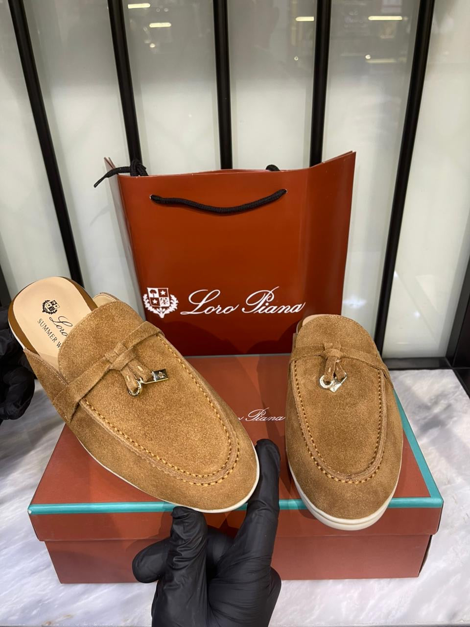 Loro Piana Charms Walk Babouche Loafer