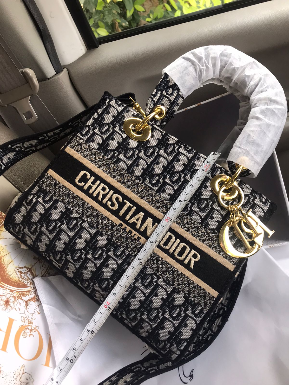 Christian Dior embroidery bag